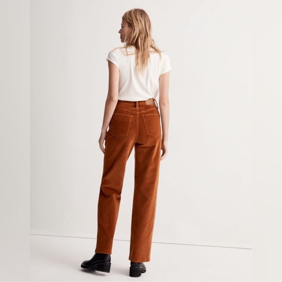 Madewell The Perfect Vintage Wide-Leg Pant: Corduroy Edition Saddle Brown | 27 - Picture 2 of 7